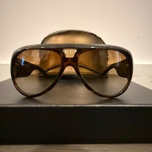 Gucci Tortoiseshell Aviator Sunglasses